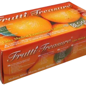 Frutti Treasure 乳膠手套 (無粉) 100's, M 中碼